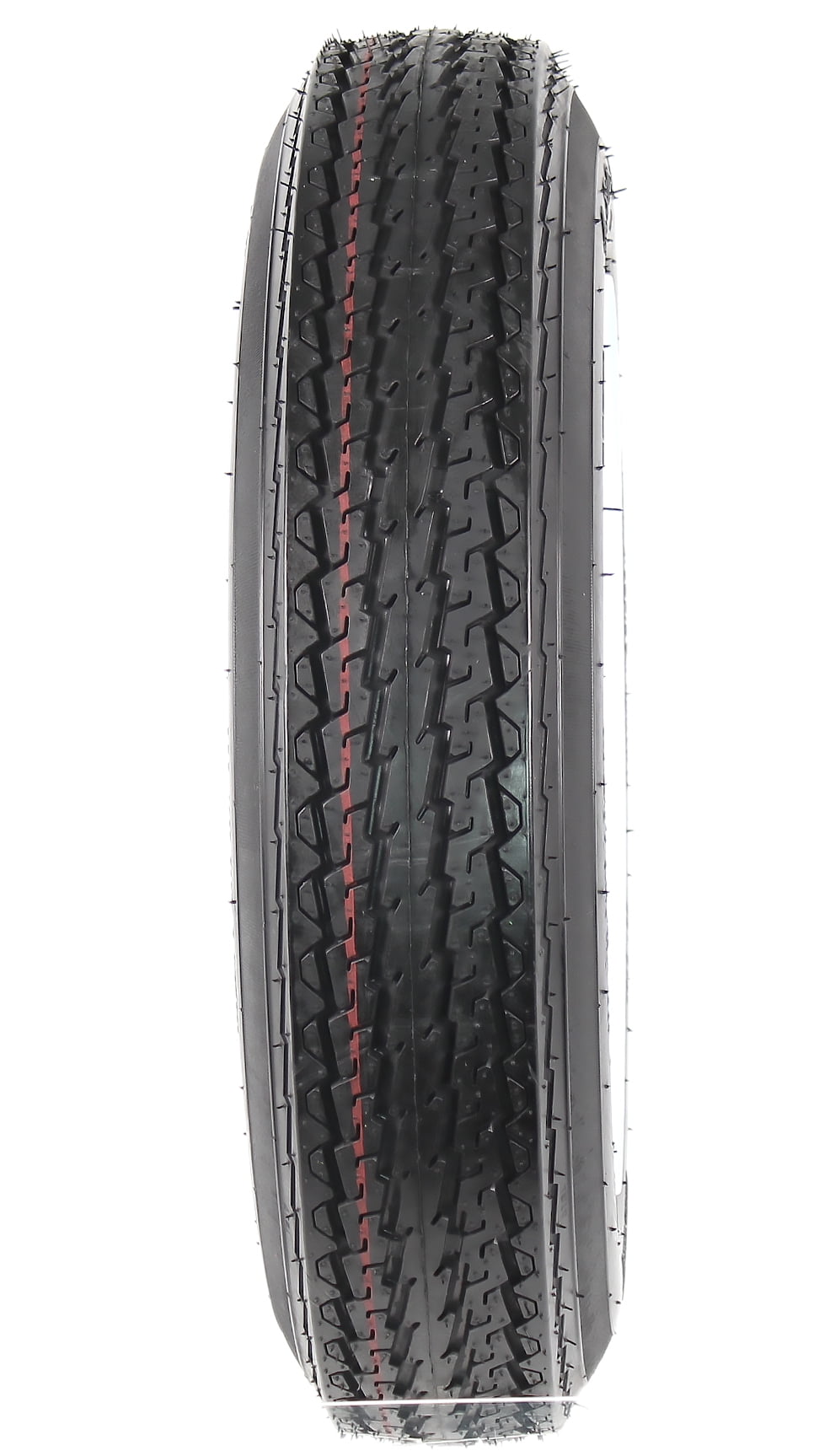 2-Pack Trailer Tire On Rim 4.80-12 12 in. Load C 4 Lug White Spoke Wheel