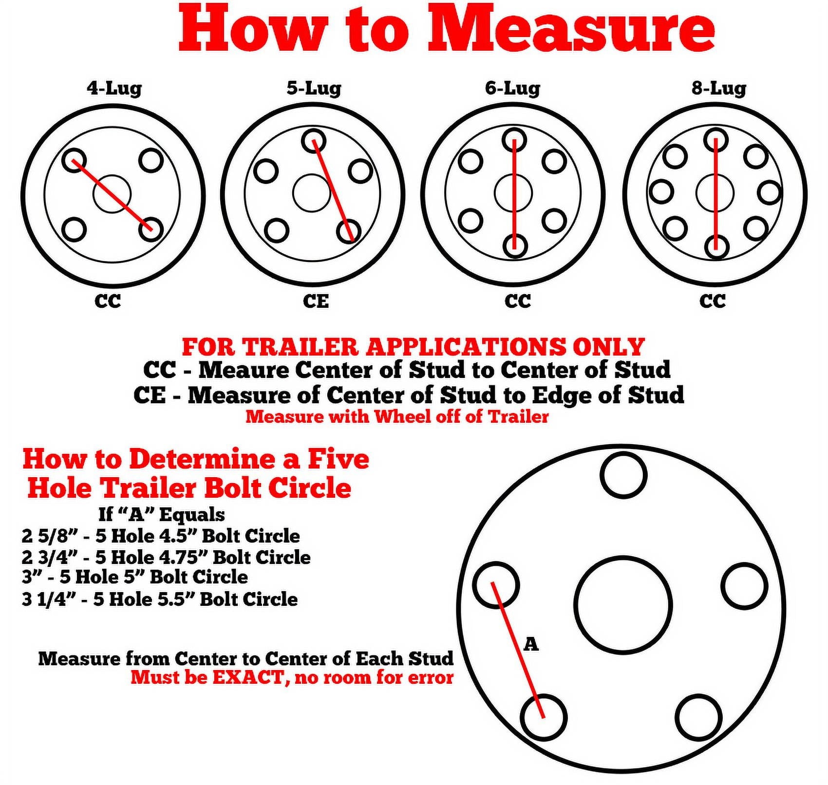 2-Pack Kenda Trailer Tire On Rim 480-12 4.80-12 LRC 5 Lug Galvanized Spoke Wheel