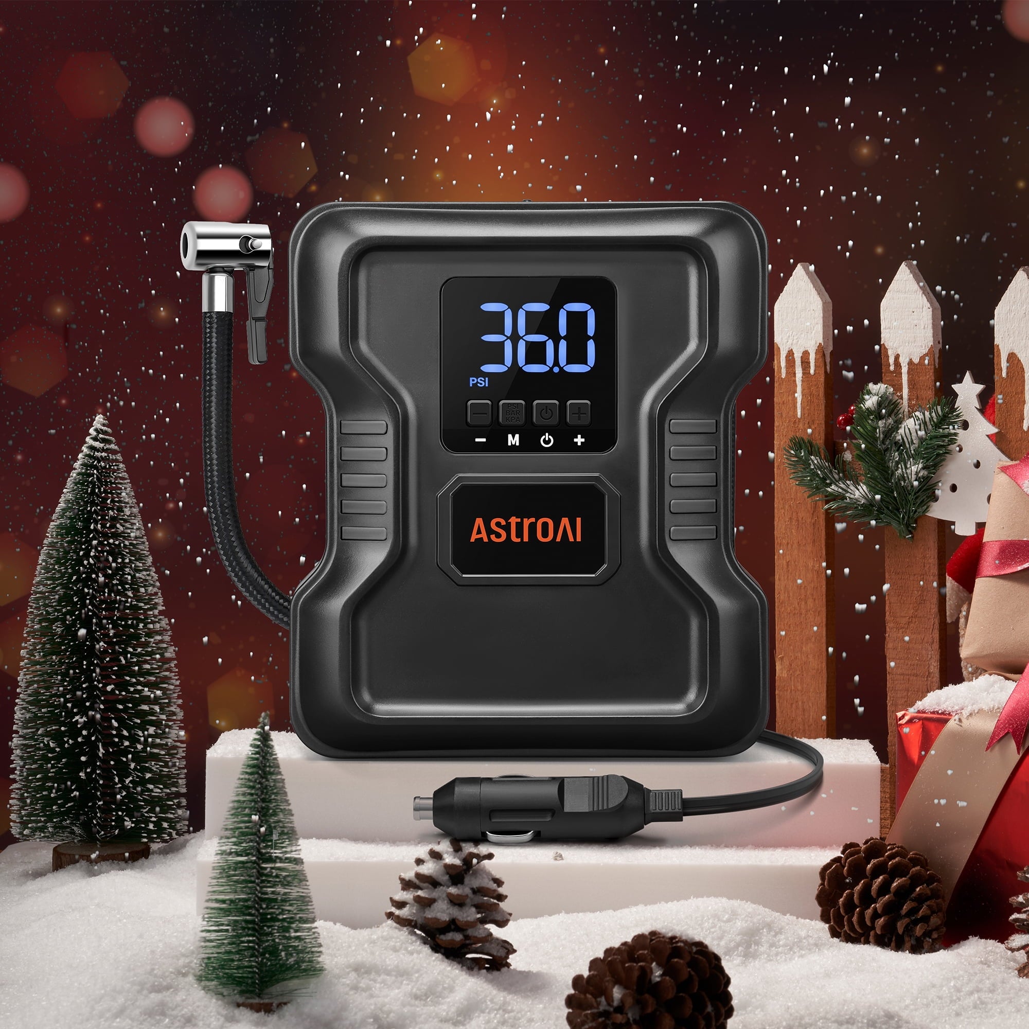 150 PSI Tire Inflator, Car Tire Air Pump 12V DC, AstroAI Portable Air Compressor for Tires